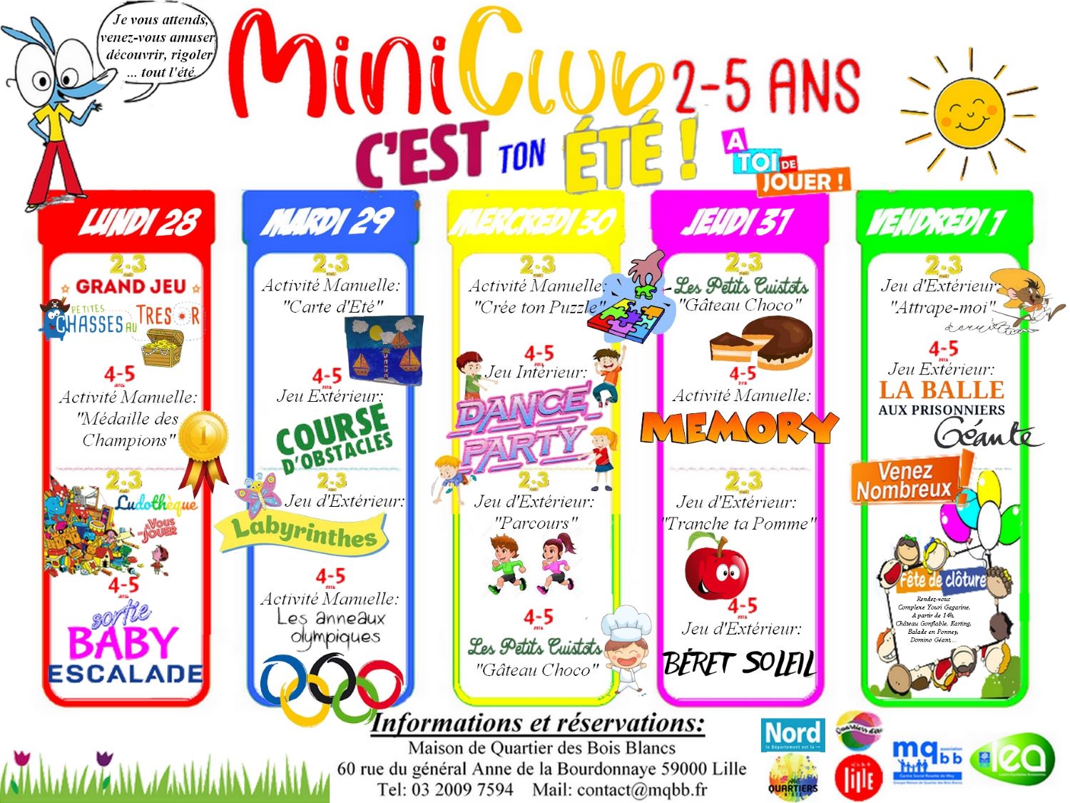 Planning Mater Vac aout 5 2023