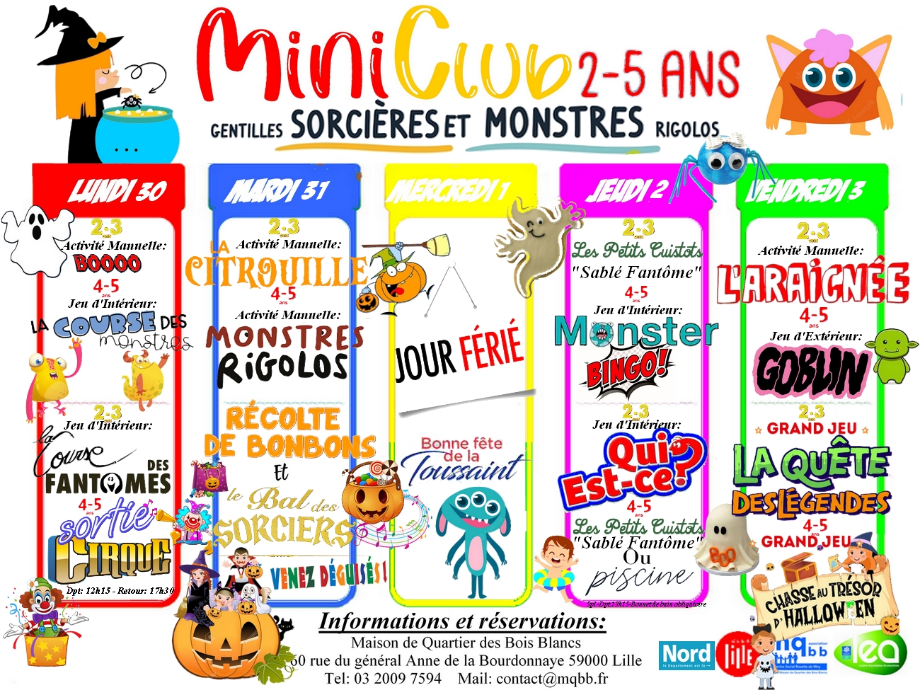 Planning mater Vac toussaint 2ok 2023